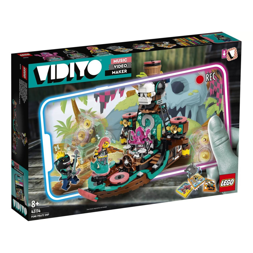 Конструктор LEGO VIDIYO Punk Pirate Ship (Корабель Пірату Панка) 43114 Конструктор LEGO VIDIYO Punk Pirate Ship (Корабель Пірату Панка) 43114