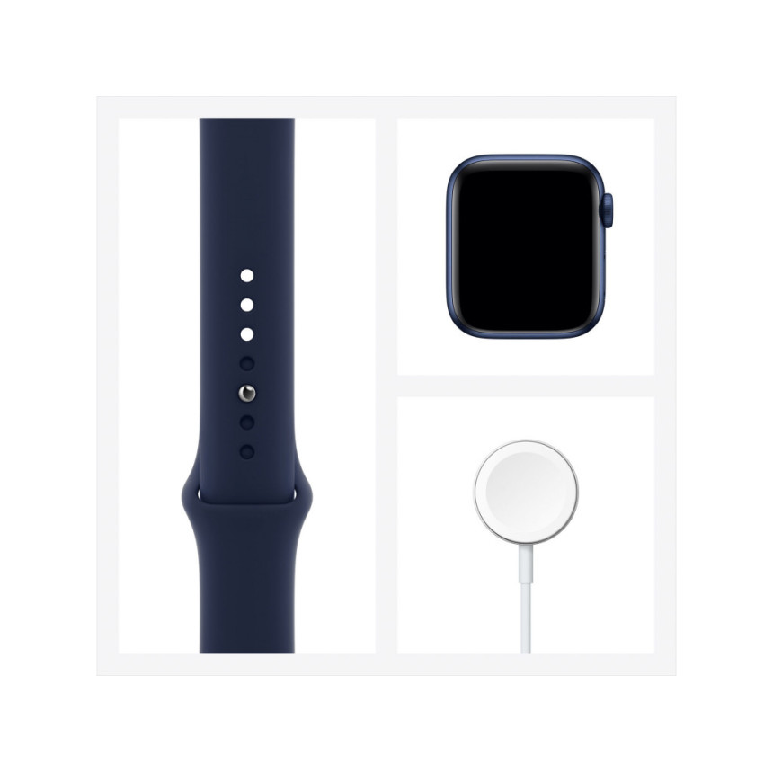 Смарт-годинник Apple Watch Series 6 GPS 40mm Blue Aluminum Case with Deep Navy Sport Band (MG143)