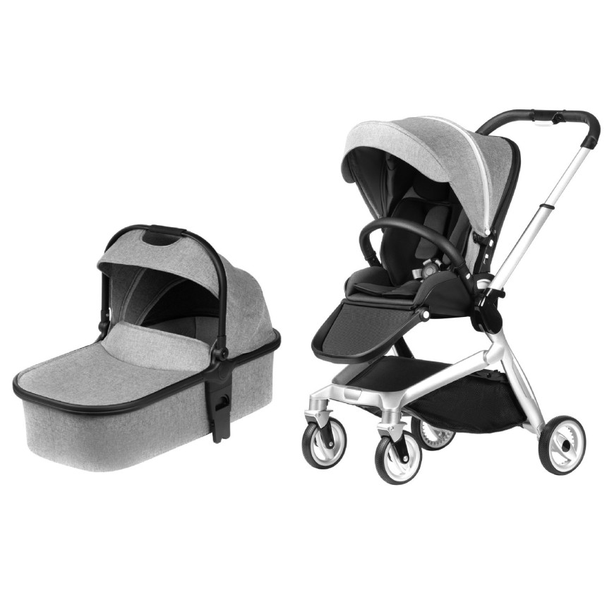 Коляска дитяча 2в1 Miqilong Luna Grey Коляска дитяча 2в1 Miqilong Luna Grey