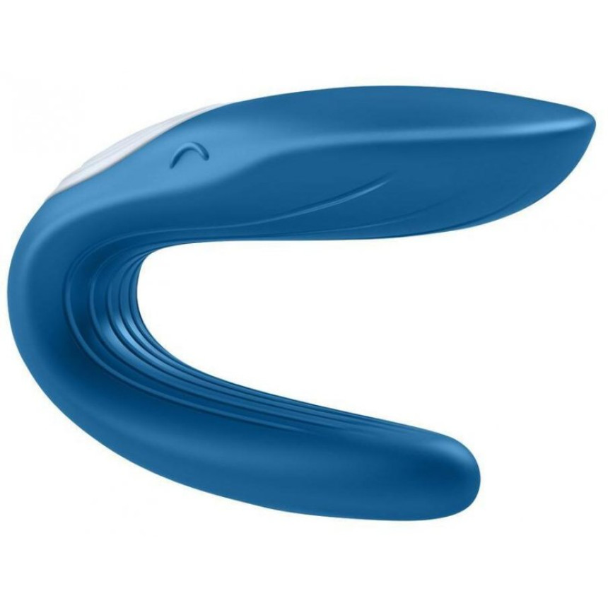 Satisfyer Partner Whale - вібратор для пар, 9х3.5 см (синій)