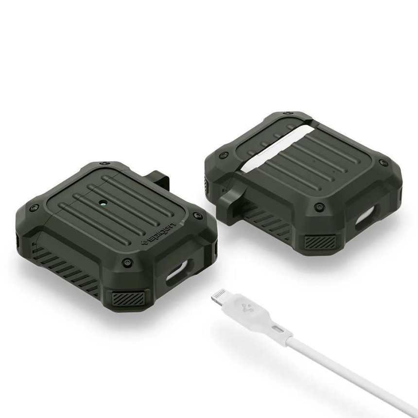 Чохол Spigen для Airpods Tough Armor Military Green