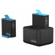 Зарядний пристрій GoPro Dual Battery Charger + Battery для HERO9 Black (ADDBD-001-EU)