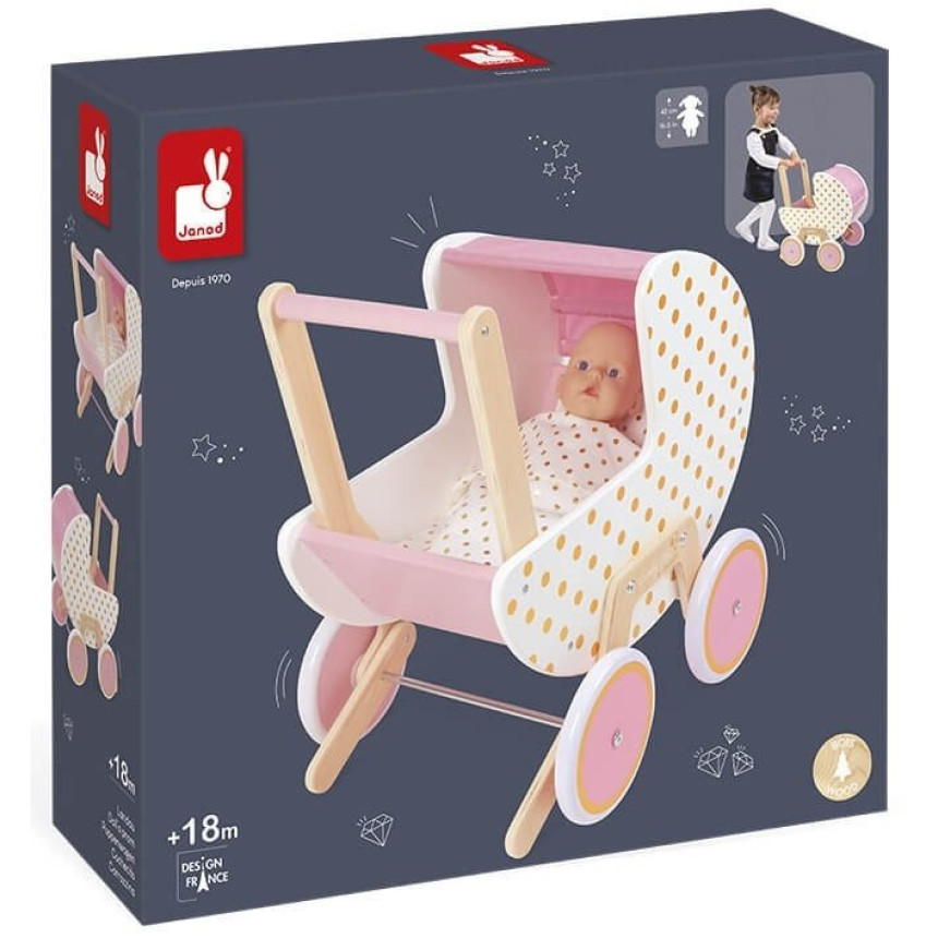 Коляска Janod Candy Chic для ляльок J05886