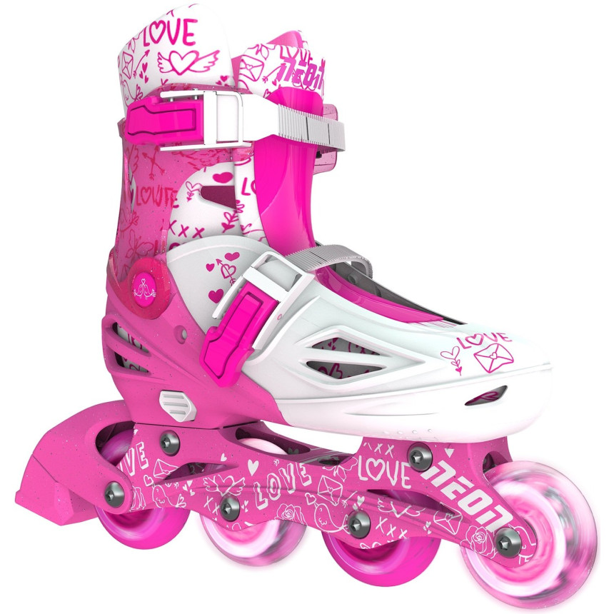 Ролики Neon INLINE SKATES Рожевий (розмір 34-38)