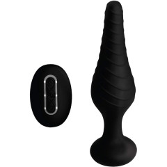 Анальна пробка з дистанційним керуванням - Silicone Vibrating Anal Plug with Remote Control